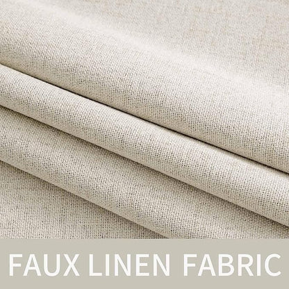 MIULEE 100% Blackout Linen Curtains - Image 5