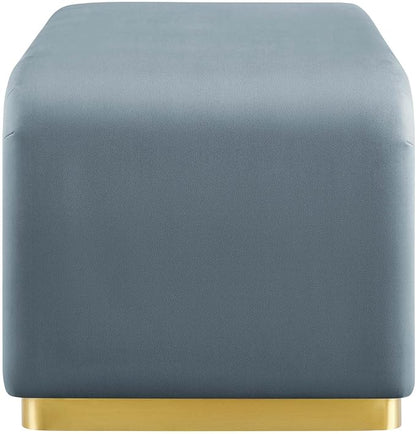 Modway EEI-6735-BRA-CAB Koda Performance Velvet Waterfall Ottoman, Brass Cadet - Image 4