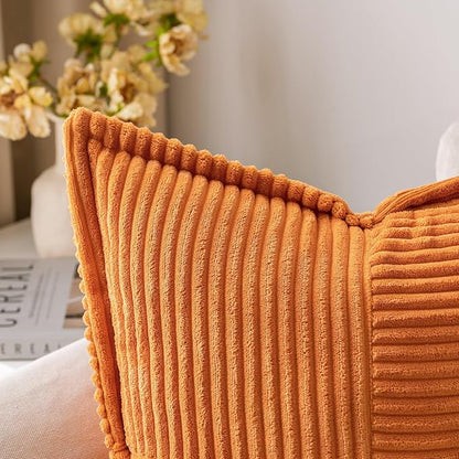 MIULEE Fall Burnt Decorative Lumbar Throw Pillow Covers 12x20 Inch | 2 Pack - Image 2