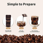 Cold Brew Mushroom Coffee, 15 Packets, Coffee Concentrate Liquid with 5 Adaptogenic Mushrooms, 100% Arabica Bean Extract for Immunity - Sugar Free, Keto, Vegan