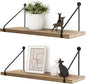 Afuly Floating Wall Shelves Rustic Wall Mounted Hanging Shelf Farmhouse Wall by Afuly