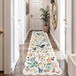 2x10 Washable Hallway Runner Rug: Long Floral Scalloped Soft Runners by HYHAOYUNLAI