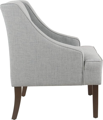 HomePop Swoop Arm Living-Room-Chairs, Soft Dove Gray - Image 9