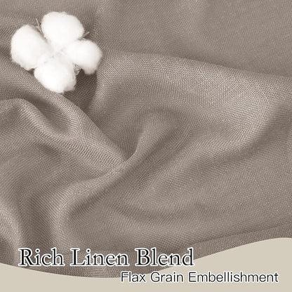 RYB HOME Sheer Curtains 102 inches, Extra Long Floor to Ceiling Curtains | Half - Image 4