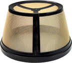Reusable Coffee Filter, Eco - Friendly, Compatible with Mr. Coffee, Black+Decker, Cuisinart, Hamilton Beach and Other Standard 8-12 Cup Drip Coffee Makers, Replaces Paper, BPA Free (3 Pack)
