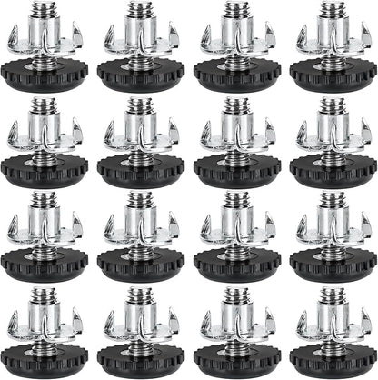 Stainless Steel Screw Furniture Leveling Feet 5/16-18 Screw in Threaded by Anwenk