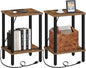 TUTOTAK End Table with Charging Station, Side Table with USB Ports and Outlets by ChoosetutotakFurnitureBuildYourCozyHome