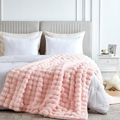 50x60 Inches Ultra-Soft Fuzzy Faux Fur Plush Throw Blanket - Image 6