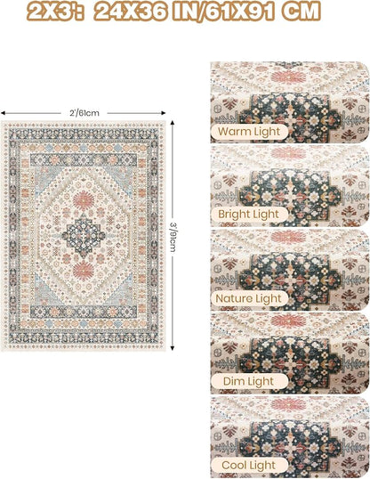 2x3 Entryway Rug Washable Rug Runner - Image 2