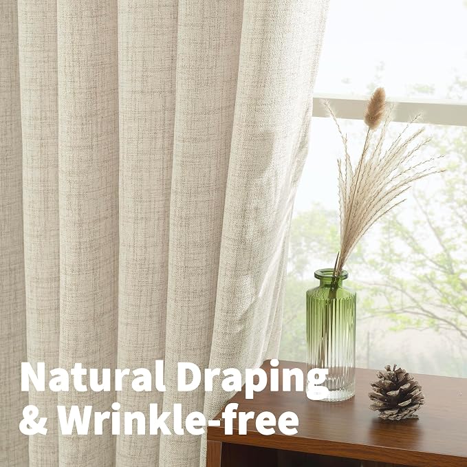 YoungsTex Linen Curtains 45 Inches Long - Image 5