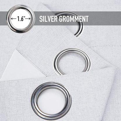 100% Blackout Linen Textured Short Small Curtains - Image 6