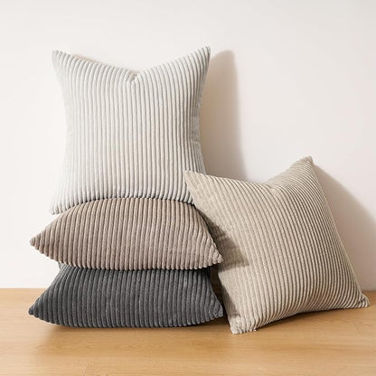 Topfinel 4 Packs Natural Decorative Throw Pillows Covers 18x18 Inch - Image 7