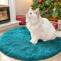 OLANLY Teal Round Rugs for Bedroom by OLANLY