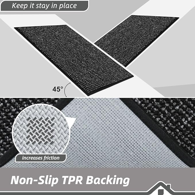 BEQHAUSE Kitchen Rugs and Mats 2PCS Non-Slip, Machine Washable Rugs - Image 4