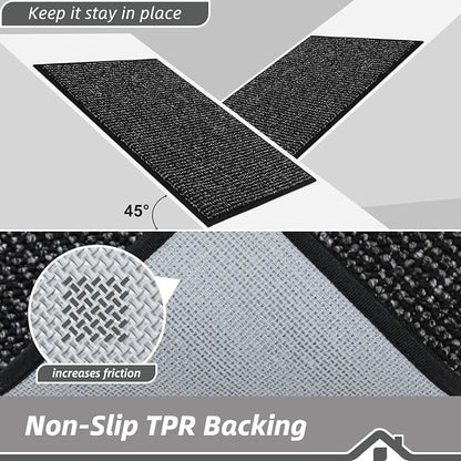 BEQHAUSE Kitchen Rugs and Mats 2PCS Non-Slip, Machine Washable Rugs - Image 4