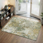 Entryway Rug 3x5 Green Door Mat Indoor Entrance 36x60, Washable Small Throw Rugs by Acapet