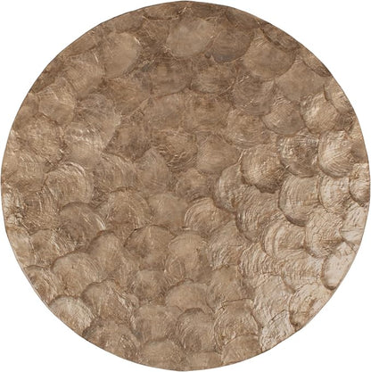 East at Main Capiz Shell Side Table – Tea Brown Accent Table, Small Decorative - Image 5