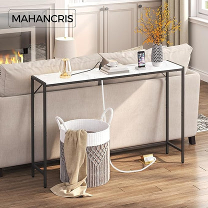 MAHANCRIS Console Table, Narrow Sofa Table Behind Couch, 43.3” Entrance Table - Image 5
