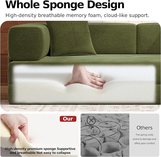 MoonSpeak 78.8''Sleeper Couch Bed - Image 4