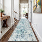 Machine Washable Runner Rugs 3x9 Modern Abstract Rug Ocean Mist | Stain & Spill by WIEVEDENS