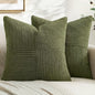MIULEE Olive Green Decorative Throw Pillow Covers by MIULEE
