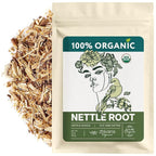 Organic Stinging Nettle Root Tea for Men's Health (4oz.) - Traditionally Used for Male Vitality & Overall Wellness — Make Herbal Infusions, Extracts, Tinctures, Oils — Té de Raíz de Ortiga Supports Prostate Health, Hormonal Balance & Energy - Make Herb...