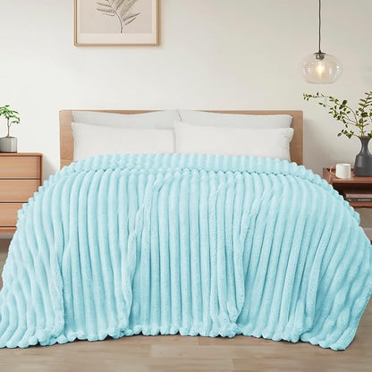 Exclusivo Mezcla Striped Queen Size Fleece Blanket by ExclusivoMezcla
