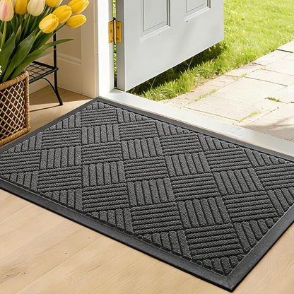 Front Door Mat, Heavy Duty Waterproof Doormat 31.5"x20", Stain Fade Resistant by WELDUN%E2%80%94IdealChoiceforHome