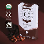 Cru Kafe Strong Espresso USDA Organic Espresso Coffee Capsules (50 Pods) Fairtrade Coffee Pods Compatible with Nespresso Original Line and Pixie Machines