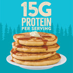 Krusteaz Protein Pancake Mix, Buttermilk Pancake Mix, 100% Whole Grain Flour & 15g of Protein Per Serving, Also Makes Waffles, Just Add Water (1.25 Pound (Pack of 2))