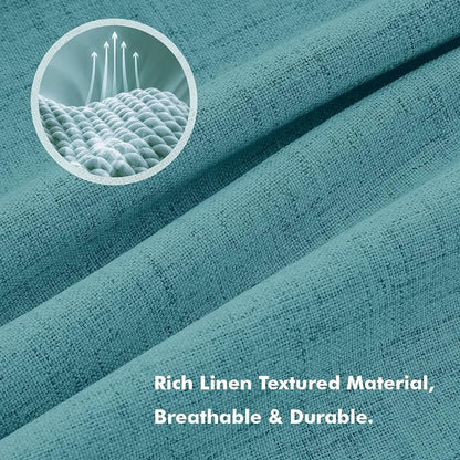 MIULEE 100% Blackout Linen Curtains - Image 3