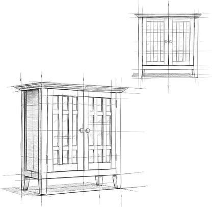 SIMPLIHOME Bedford Storage Cabinet - Image 14
