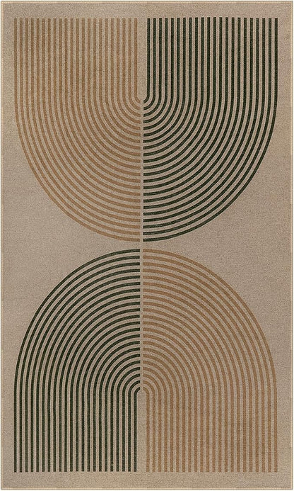 Lahome Modern Rainbow Easy Jute 3x5 Patio Rug, Washable Rugs - Image 9