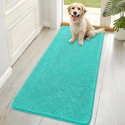 OLANLY Dog Door Mat for Muddy Paws 70x35, Super Absorbent Chenille Mud Mat | by OLANLY