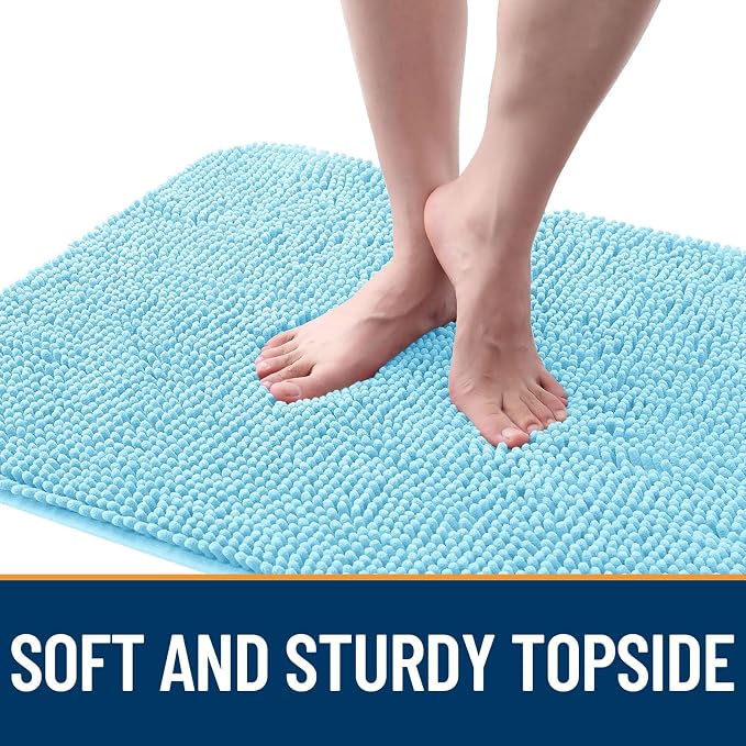 OLANLY Dog Door Mat for Muddy Paws 48x30, Super Absorbent Chenille Mud Mat | - Image 4