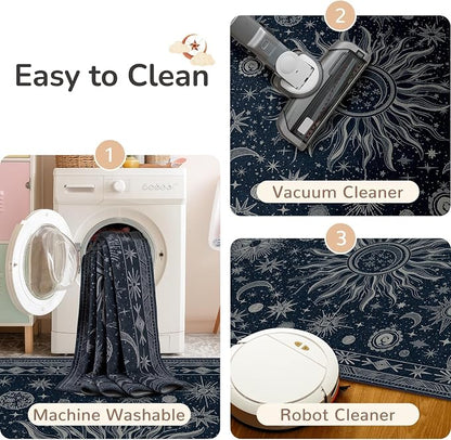 Vacuum-Friendly, 4x6 Washable Area Rug - Image 5