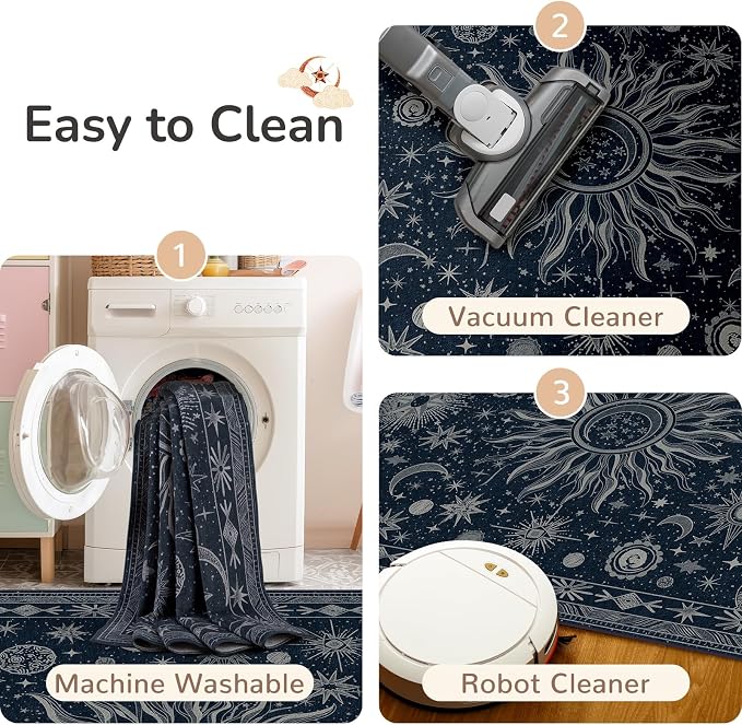Vacuum-Friendly, 2x6 Washable Area Rug - Image 6