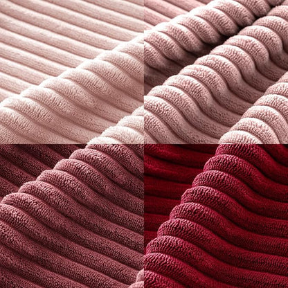 MIULEE Soft Corduroy Decorative Throw Pillow Covers Pink Series 20x20 | Set of 4 - Image 6