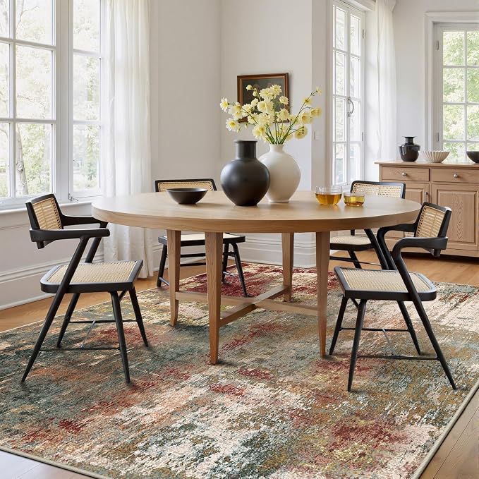 RELEANY Washable 6'x8' Abstract Area Rug - Image 3
