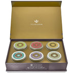Teabloom Masters Collection - Six Rare Single-Origin Organic Loose Leaf Teas - Milky Oolong, White Silver Needle, Big Red Robe, Golden Monkey, Jade and White Tip Oolong