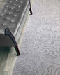 Custom Length Hallway Runner Rug, Slip Resistant, Floral Grey, 26 Inch X 24 feet by ORFAHOME