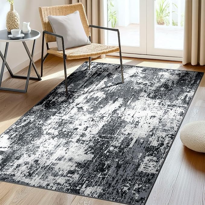 RELEANY Washable 3'x5' Abstract Area Rug by RELEANY
