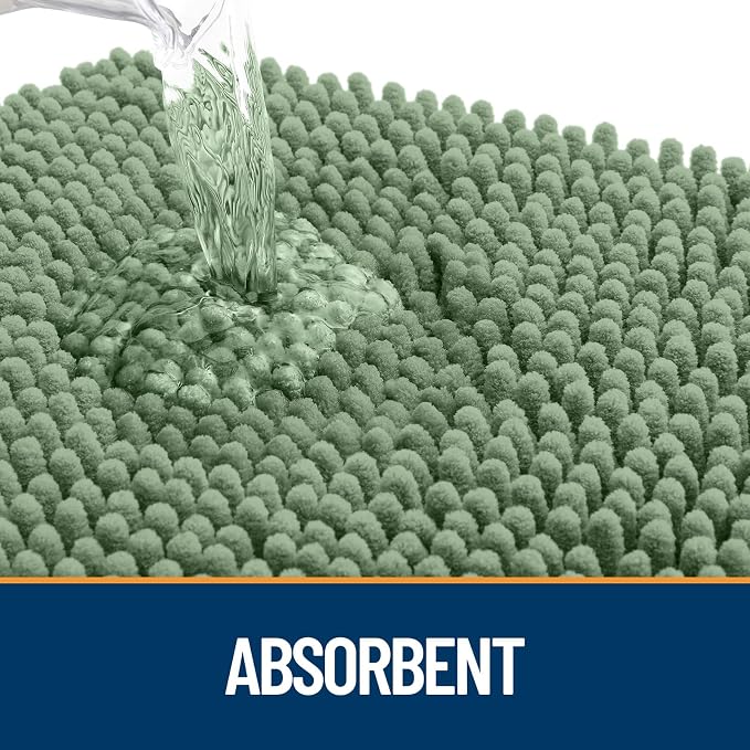 OLANLY Dog Door Mat for Muddy Paws 70x35, Super Absorbent Chenille Mud Mat | - Image 3