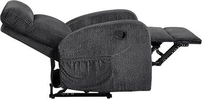 Lexicon Manual Recliner Chair, Textured Microfiber Reclining Chair, Wall Hugger - Image 15