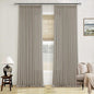 Pinch Pleated Linen 100 Inch Curtains by Twodrapes