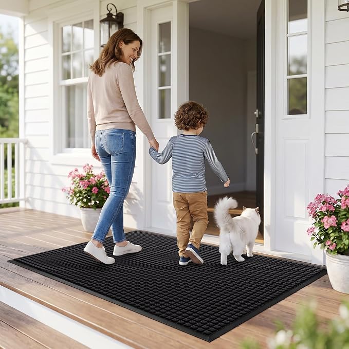 Front Door Mat Outside Entrance, Heavy Duty Waterproof Doormat | 73"x46" - Image 8