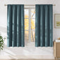 NICETOWN Greyish Blue Room Darkening Rod Pocket Curtains 63 inch Length by NICETOWN