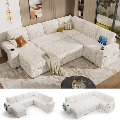 Vipbear 111" Modular Sectional Sleeper Sofa by VipbearLiving