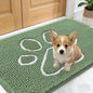 OLANLY Dog Door Mat for Muddy Paws 24x16, Paw Print Design Chenille Mud Mat | by OLANLY