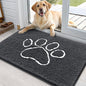 OLANLY Dog Door Mat for Muddy Paws 36x24, Paw Print Design Chenille Mud Mat | by OLANLY